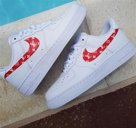 air force 1 supreme louis vuitton custom|air force 1 black custom.